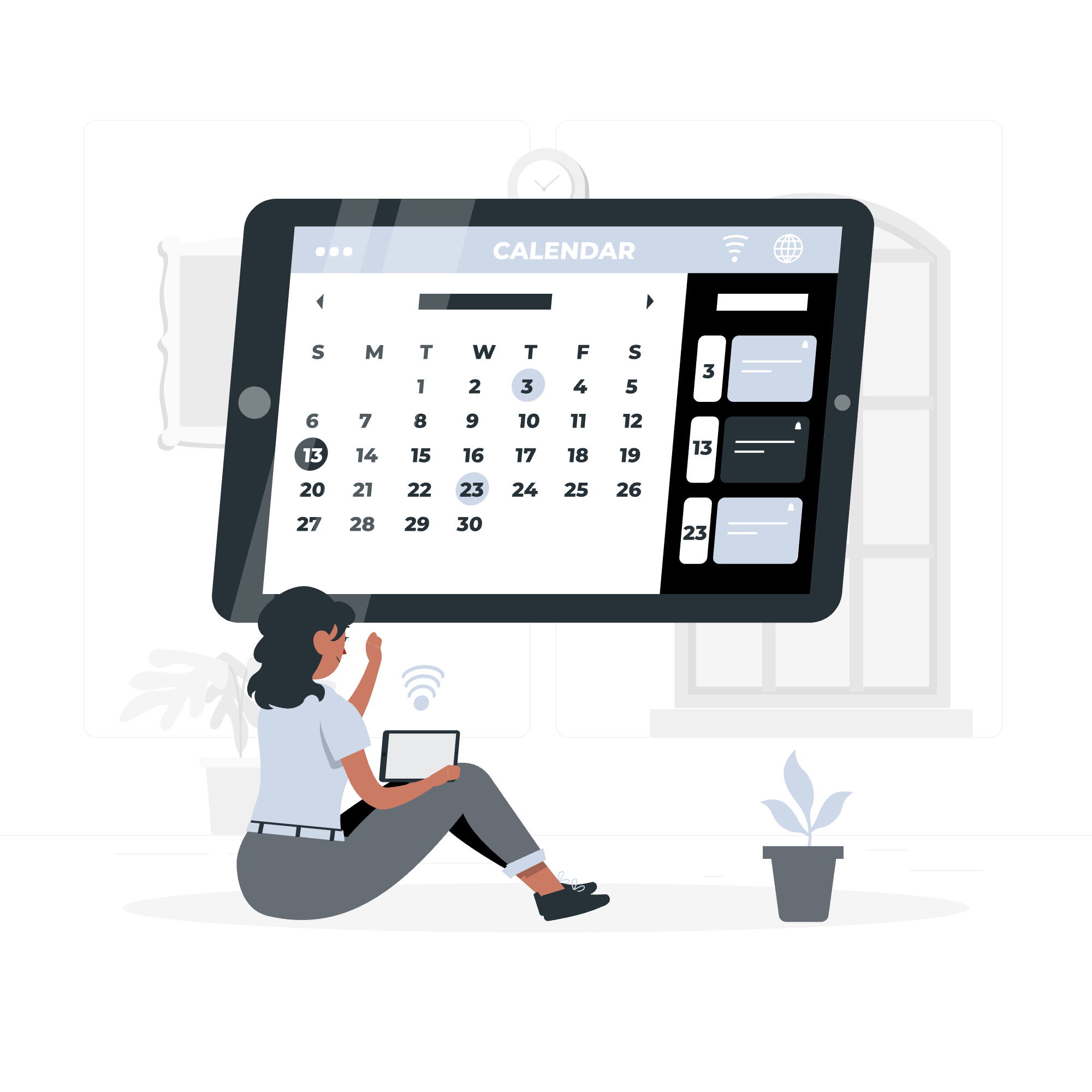 Online calendar-rafiki